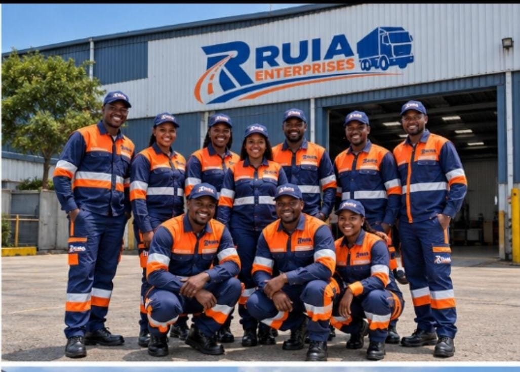 RUIA ENTERPRISES team at the warehouse
